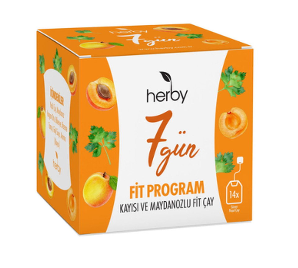 HERBY YEŞİL ÇAY 14'LÜ 27 GR-7GÜN KAYISI&MAYDANOZ